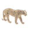 Figurina leopard, gold-rose, 27x6x14 cm