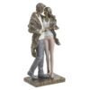 Decoratiune cuplu, culoare rose-bronze, 12x9x26 cm