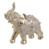 Elefant din rasina, crem-gold, 20 Χ 8 Χ 20 cm