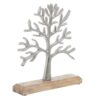 Decoratiune copacul vietii, culoare silver, 23x5x26 cm