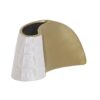 Vaza din ceramica, alb-gold, 24x10x14 cm