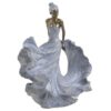 Decoratiune femeie, in dans, gold-blue, 20x13x25 cm
