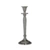 Suport lumanare din aluminiu, argintiu, D9X25 cm
