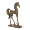 Cal din rasina, bronze gold, 16 x 4 x 23 cm