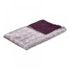 Patura microfibra, model geometric, bordo, 150×180