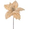 Craciunita catifea crem-gold, 32CM
