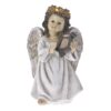 Ingeras crem/gold din rasina cu lumini, 14,5x14x32,5 cm
