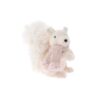 Veverita alba cu fular din plush, 19Χ11×18 cm