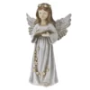 Ingeras crem/gold din rasina cu lumini, 24X17X4